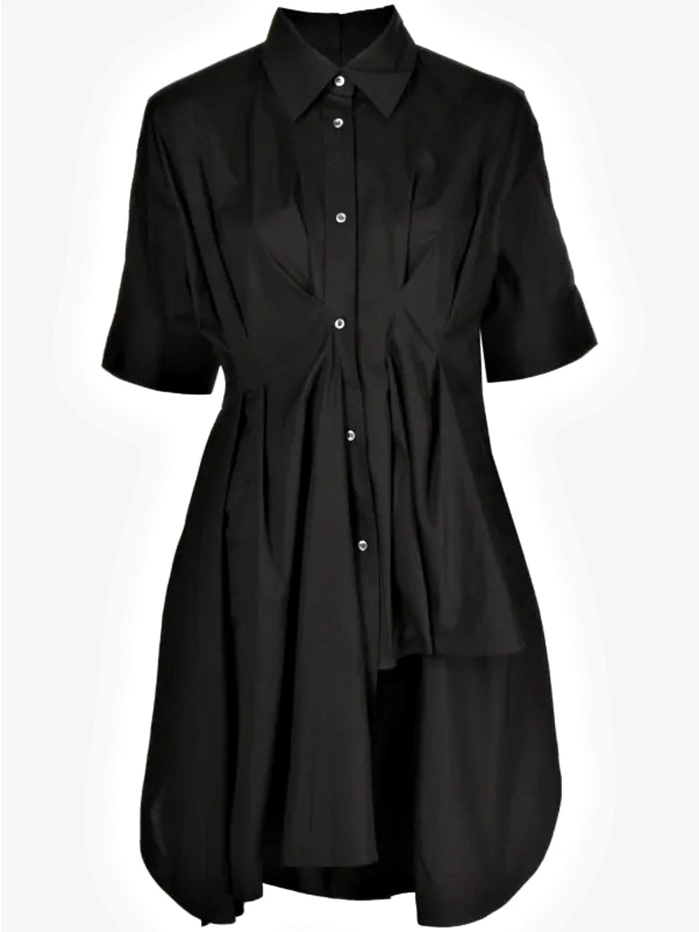 JNBY Black Pleated Shirt Dress Like New